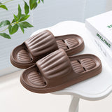 Summer Non-slip Solid Color Stripe Slippers