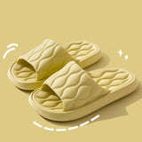 EVA Soft  Ripple Style House Slippers